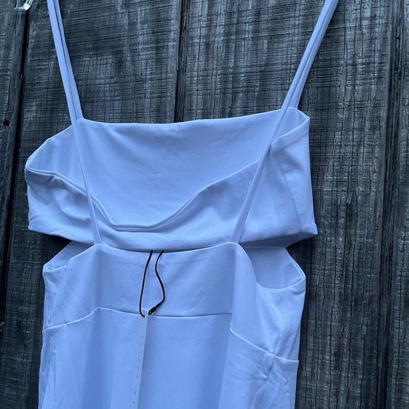 New Susana Monaco Ivory body con Sz XS Cutout Strap Solid Dress sugar white - Picture 12 of 13